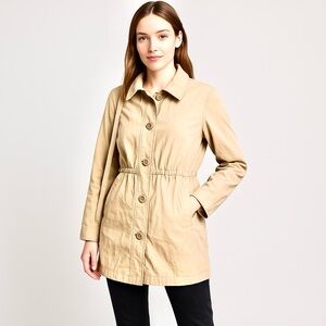 LOFT Trench Coat in Cream
